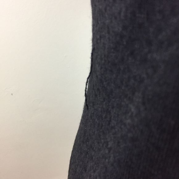 OLIVE DES OLIVE Black Wool Blend Pockets Short Sleeve Pockets Knit Sweater - Picture 7 of 8